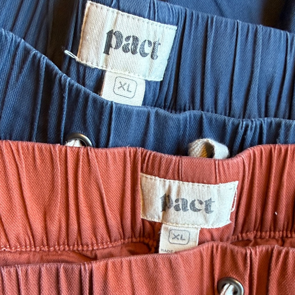 Pact cropped drawstring pants